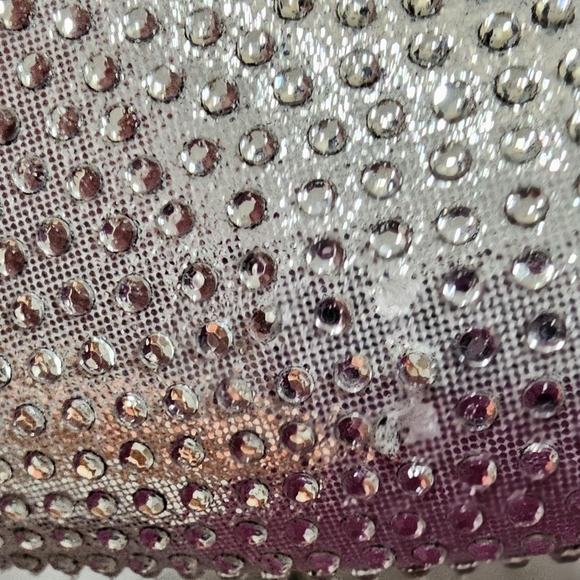 jessica simpson lindiza rhinestones sparkly silver heels new size 8 - Picture 3 of 10